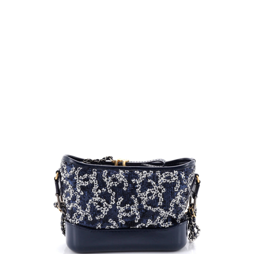 Gabrielle Hobo Logo Motif Sequins Small