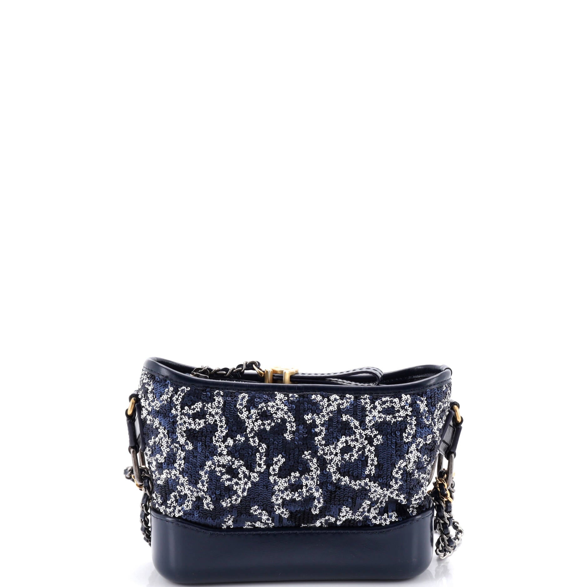 Gabrielle Hobo Logo Motif Sequins Small