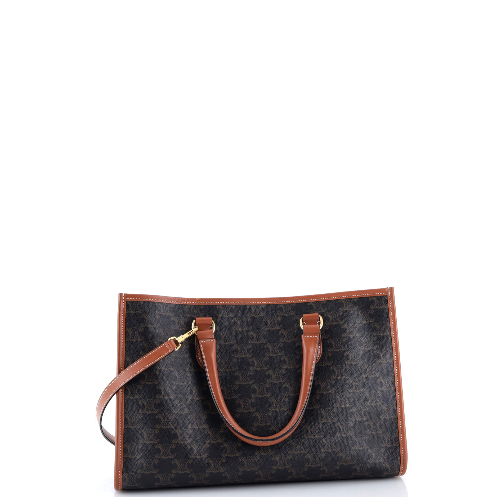 Horizontal Cabas Tote Triomphe Coated Canvas Mini