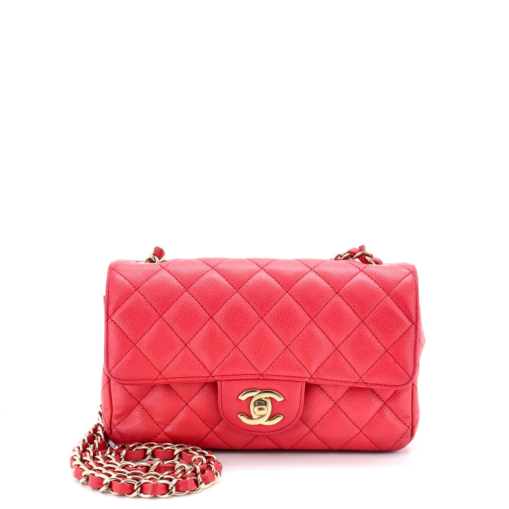 Classic Single Flap Bag Quilted Caviar Mini