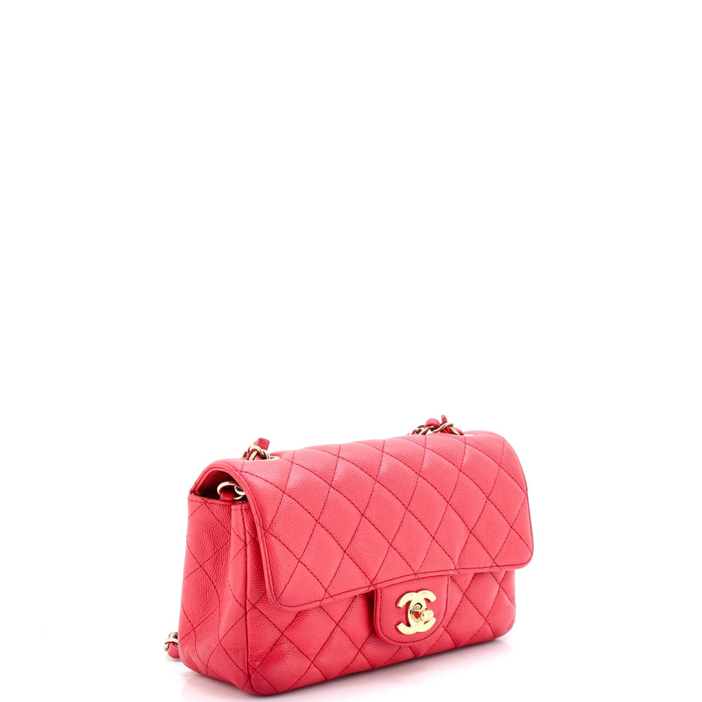 Classic Single Flap Bag Quilted Caviar Mini