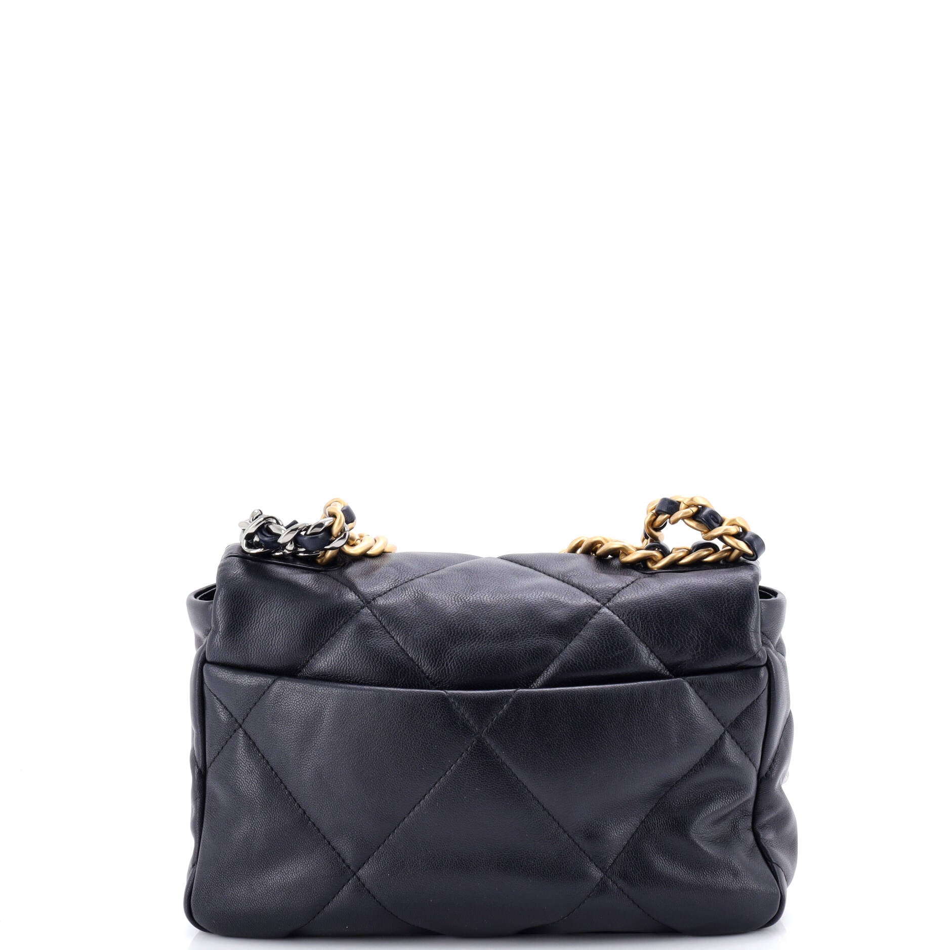 19 Flap Bag Quilted Leather Medium