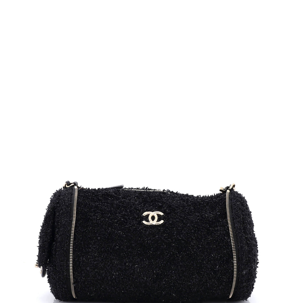 Coco Beach CC Expandable Barrel Bag Tweed