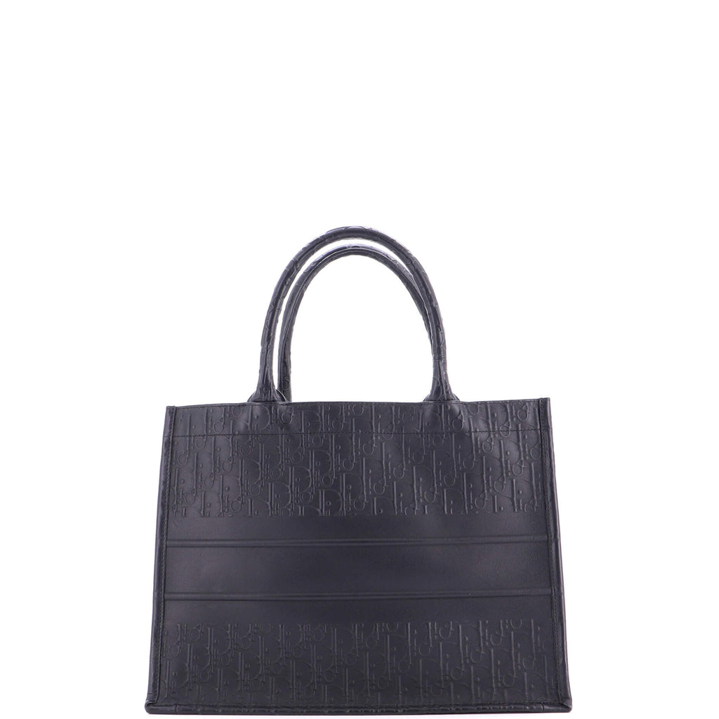 Book Tote Oblique Embossed Calfskin Medium