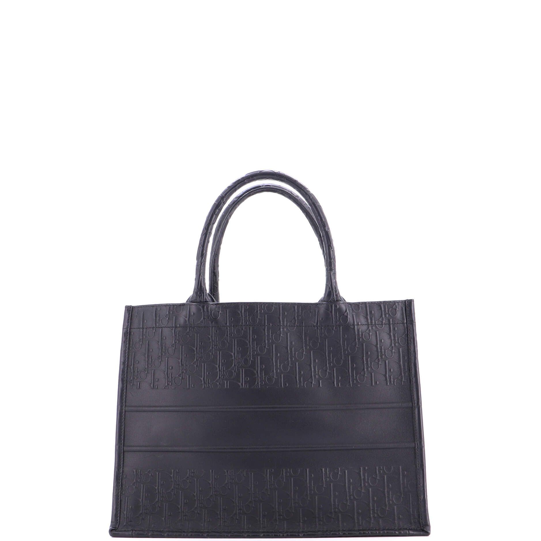 Book Tote Oblique Embossed Calfskin Medium