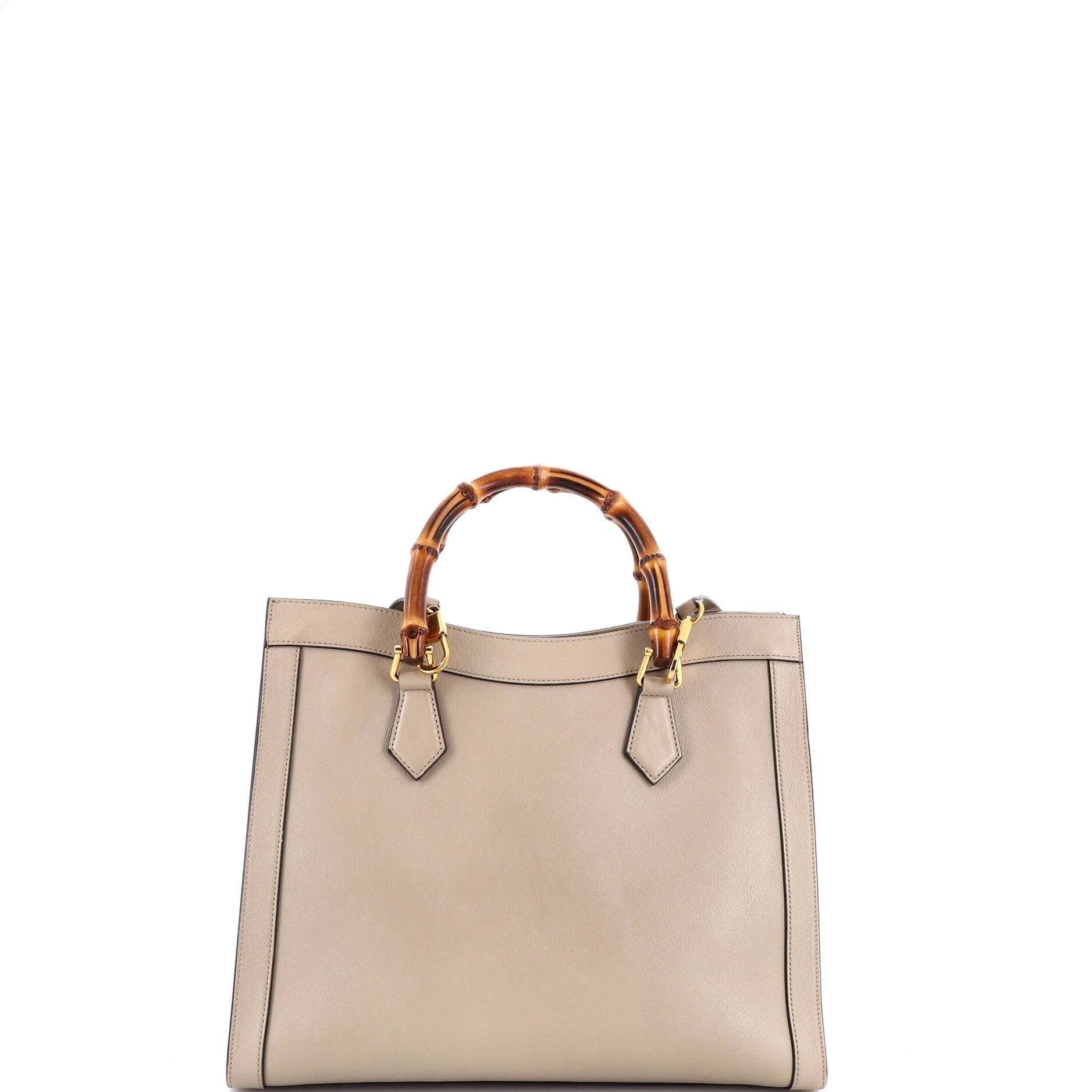 Diana NM Bamboo Handle Tote Leather Medium