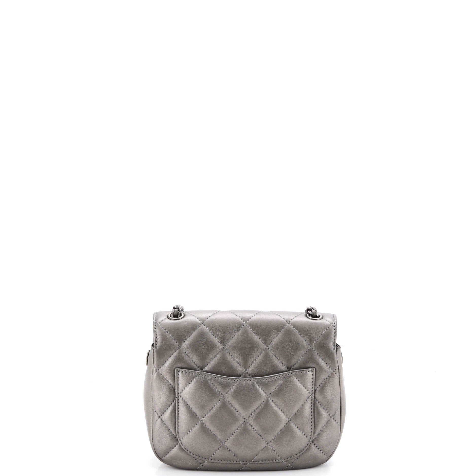 CC Saddle Messenger Quilted Calfskin Mini