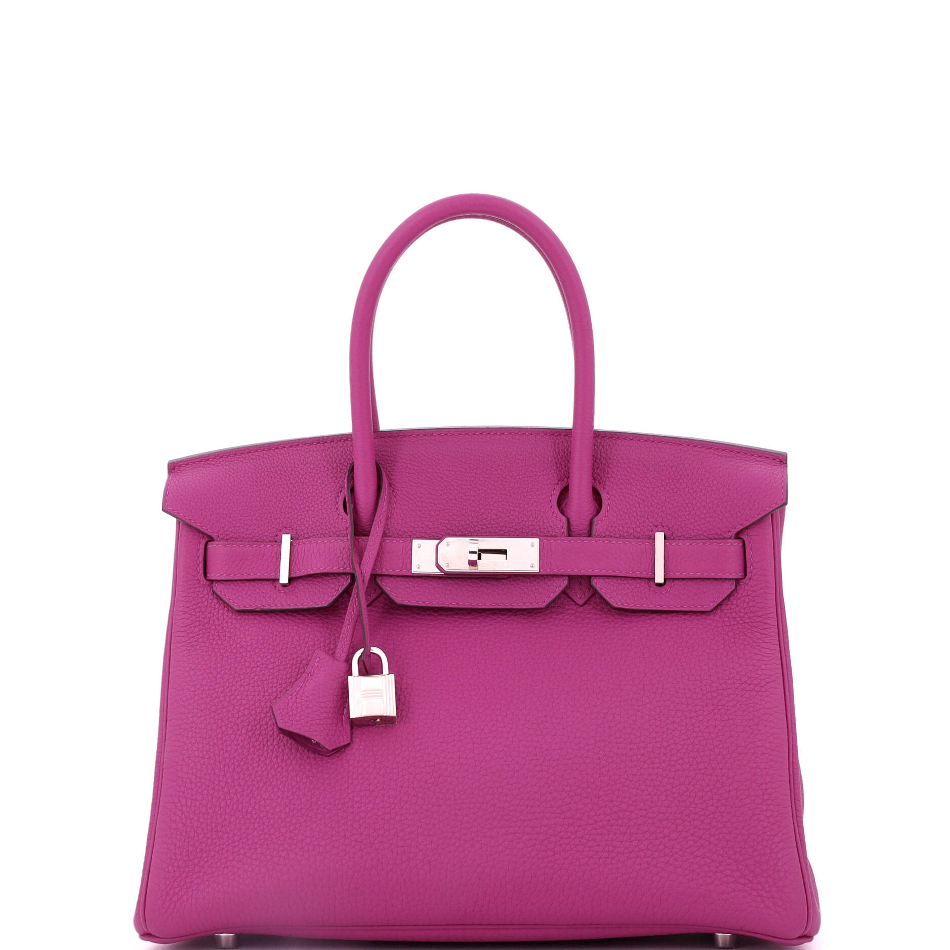 Birkin Handbag Rose Pourpre Togo with Palladium Hardware 30