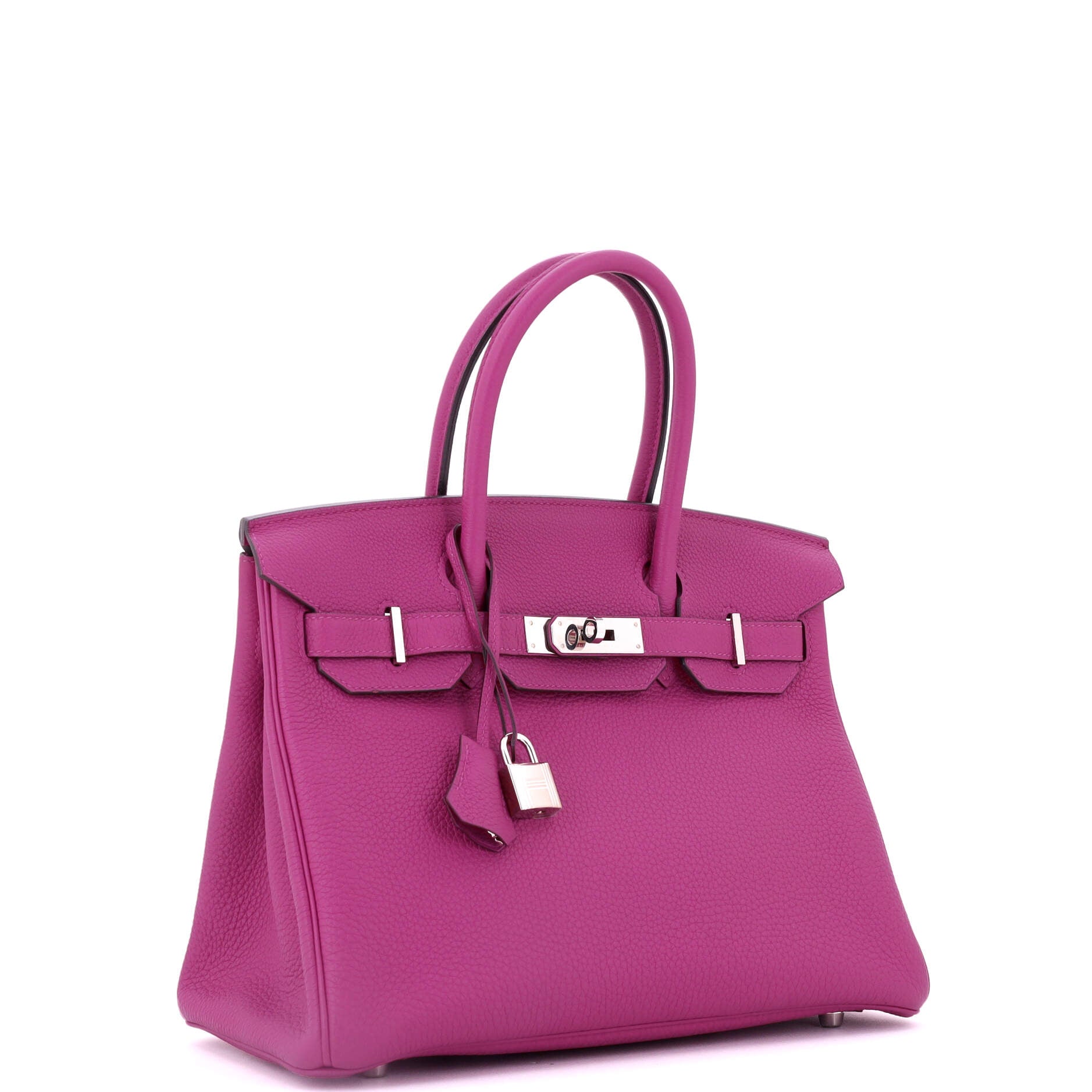 Birkin Handbag Rose Pourpre Togo with Palladium Hardware 30