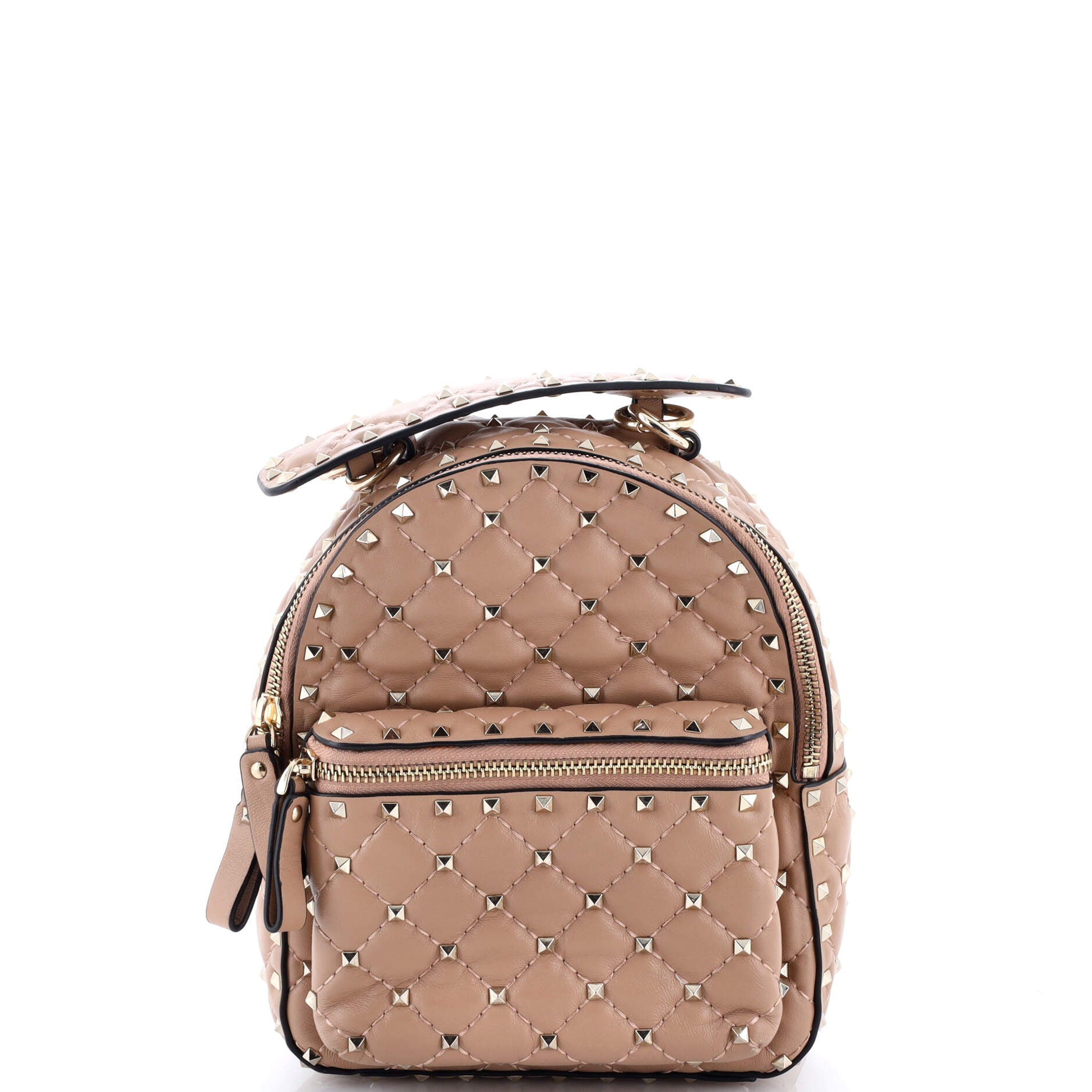 Rockstud Spike Backpack Quilted Leather Mini