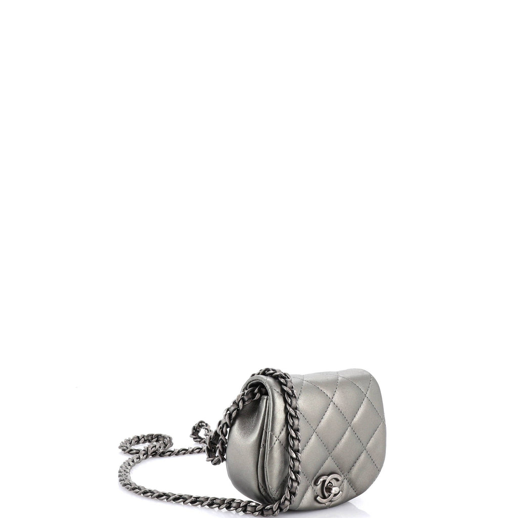 Coco Mail Clutch with Chain Quilted Calfskin Mini