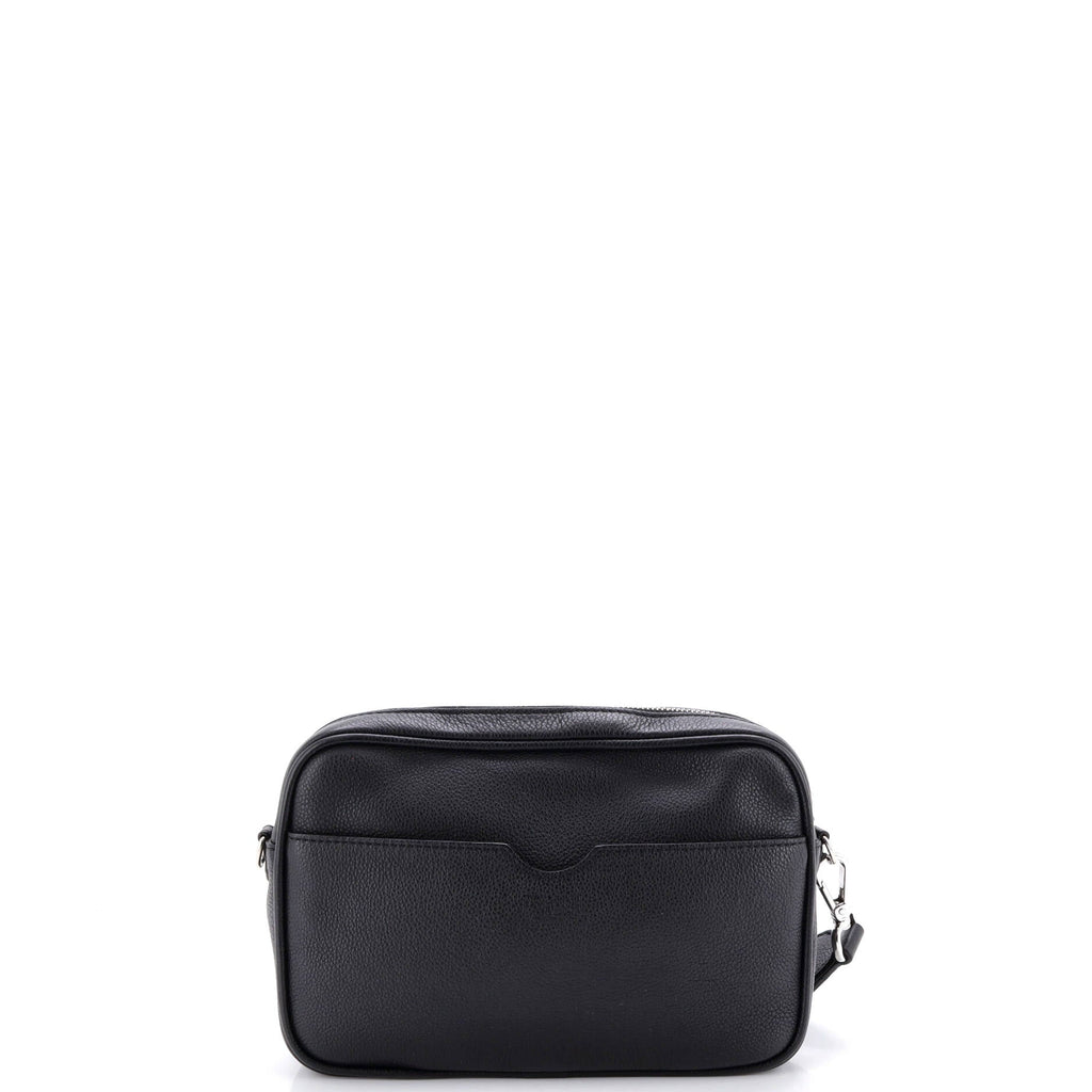 Logo Camera Bag Embossed Leather
