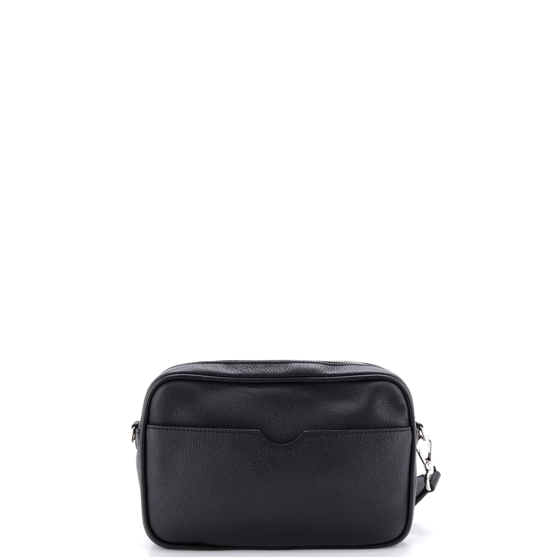 Logo Camera Bag Embossed Leather