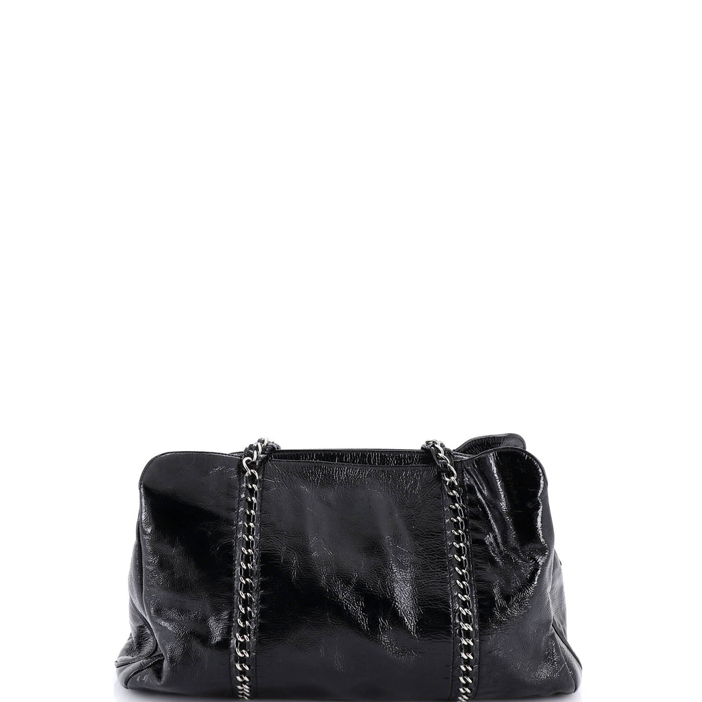 Luxe Ligne Zipped Tote Patent Large