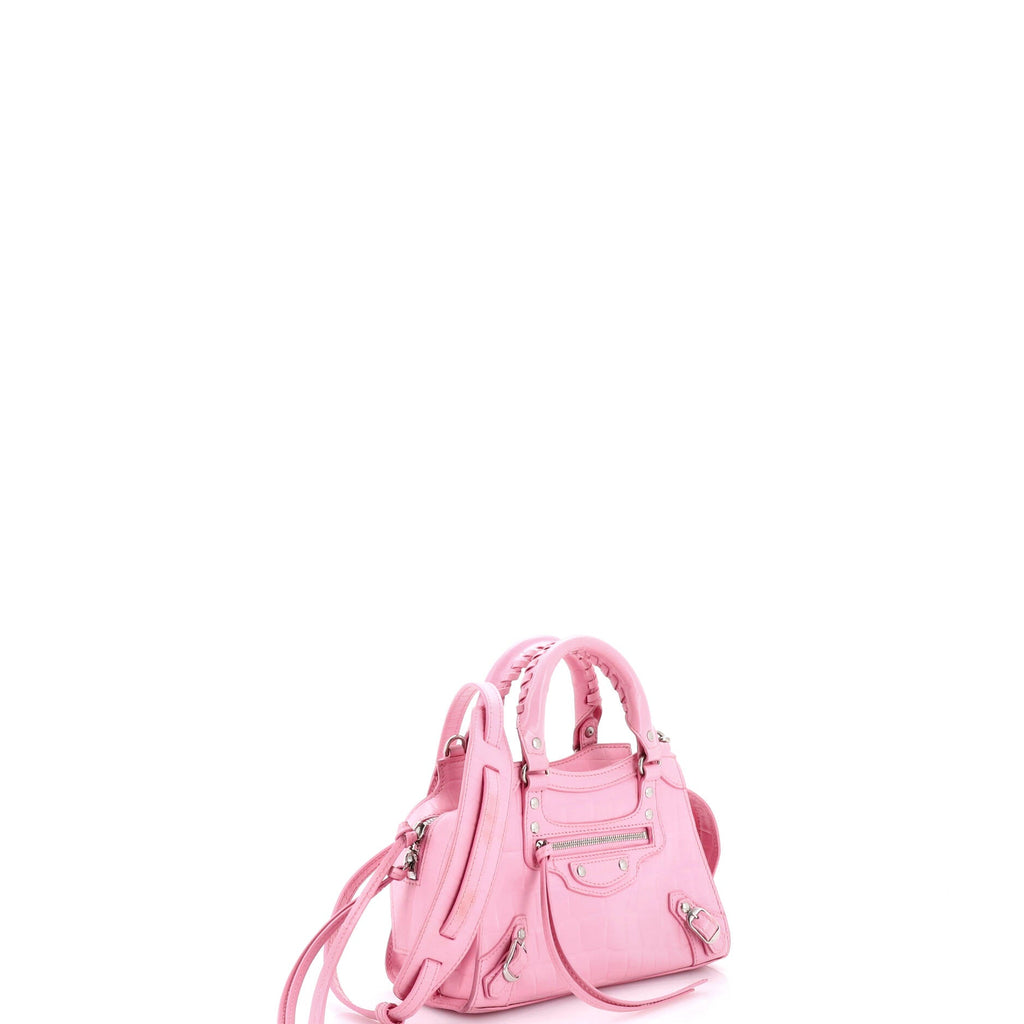 Neo Classic City Bag Crocodile Embossed Leather Mini