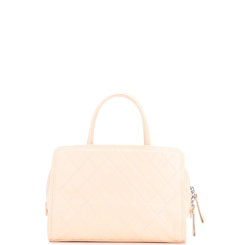 Zip Around Satchel Quilted Calfskin Medium