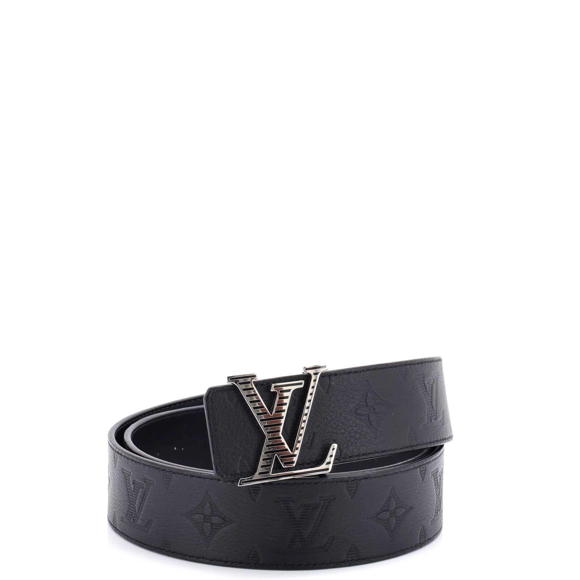 LV Shadow Reversible Belt Monogram Shadow Leather Wide
