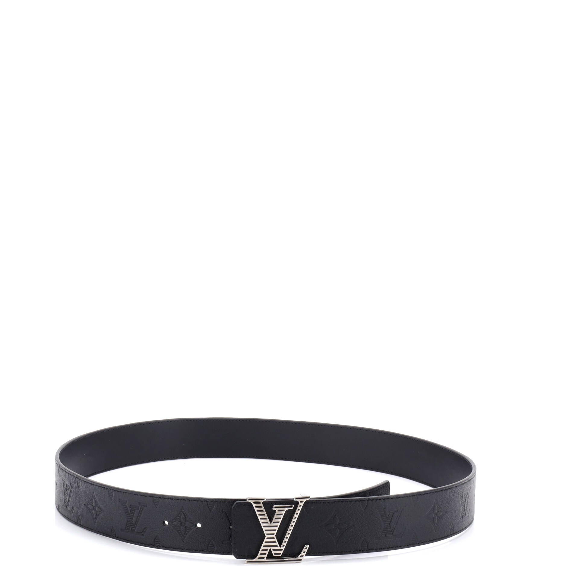 LV Shadow Reversible Belt Monogram Shadow Leather Wide