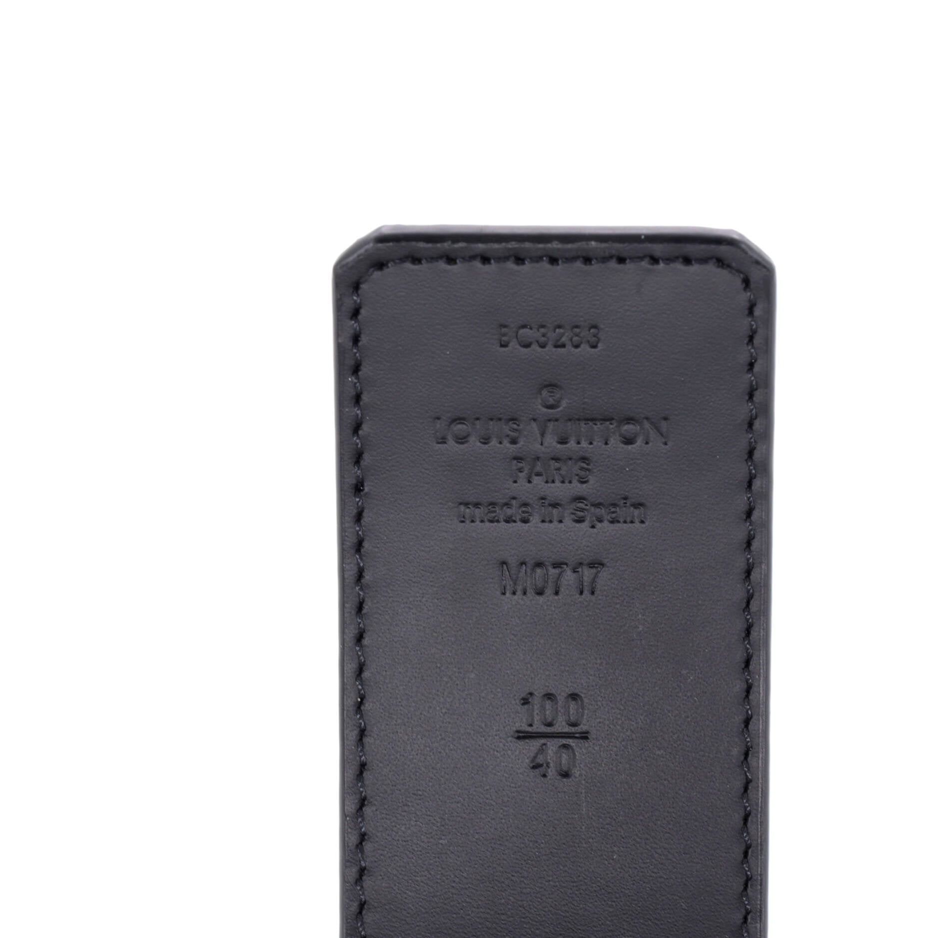 LV Shadow Reversible Belt Monogram Shadow Leather Wide