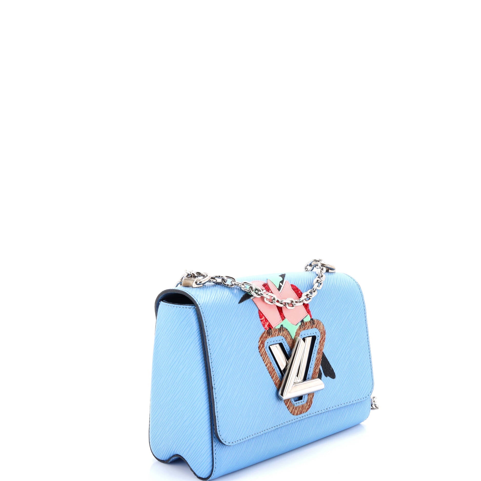 Twist Handbag Bird Motif Epi Leather MM