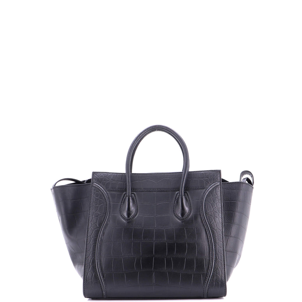 Phantom Bag Crocodile Embossed Leather Medium