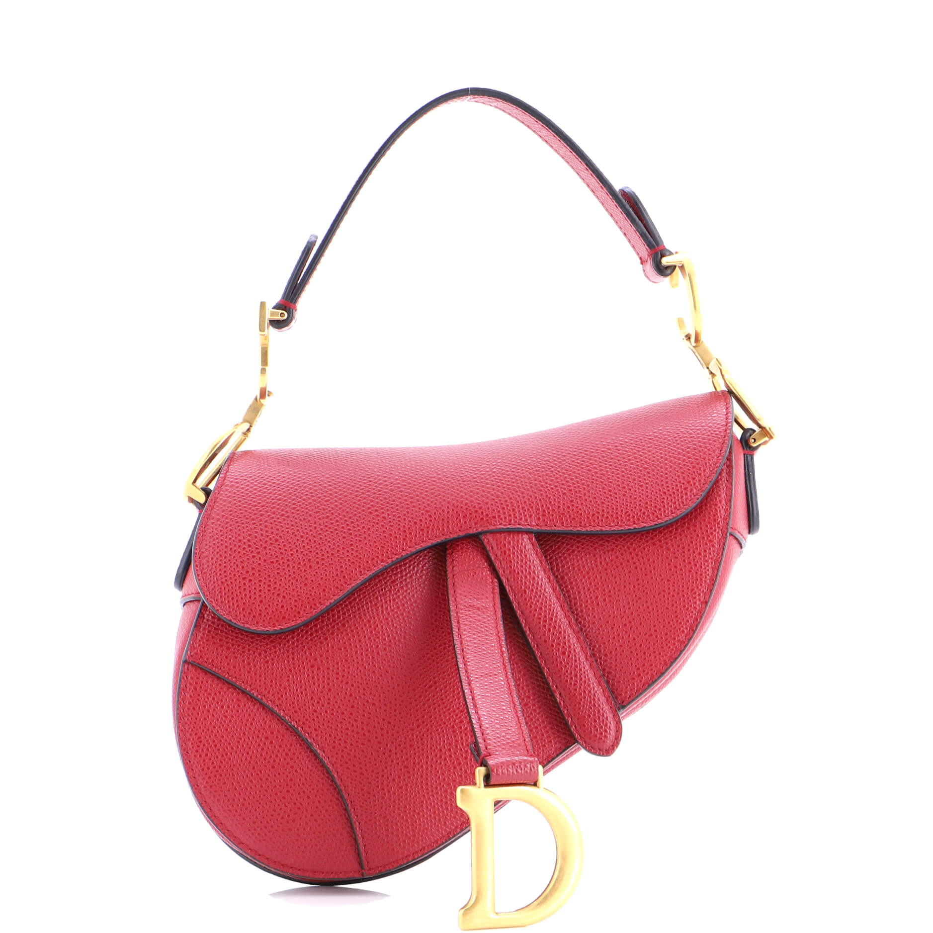 Saddle Handbag Leather Mini