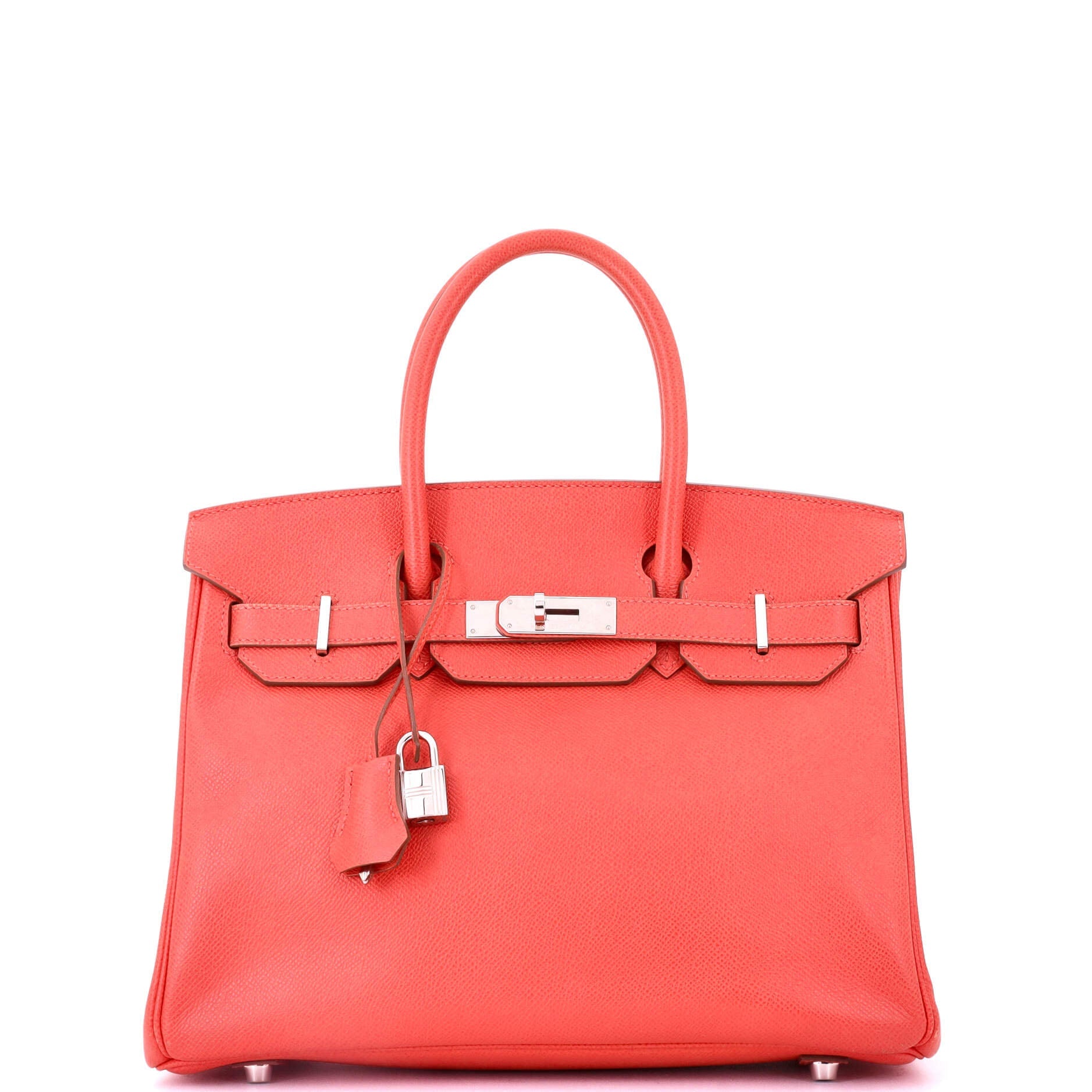 Birkin Handbag Rose Jaipur Epsom with Palladium Hardware 30