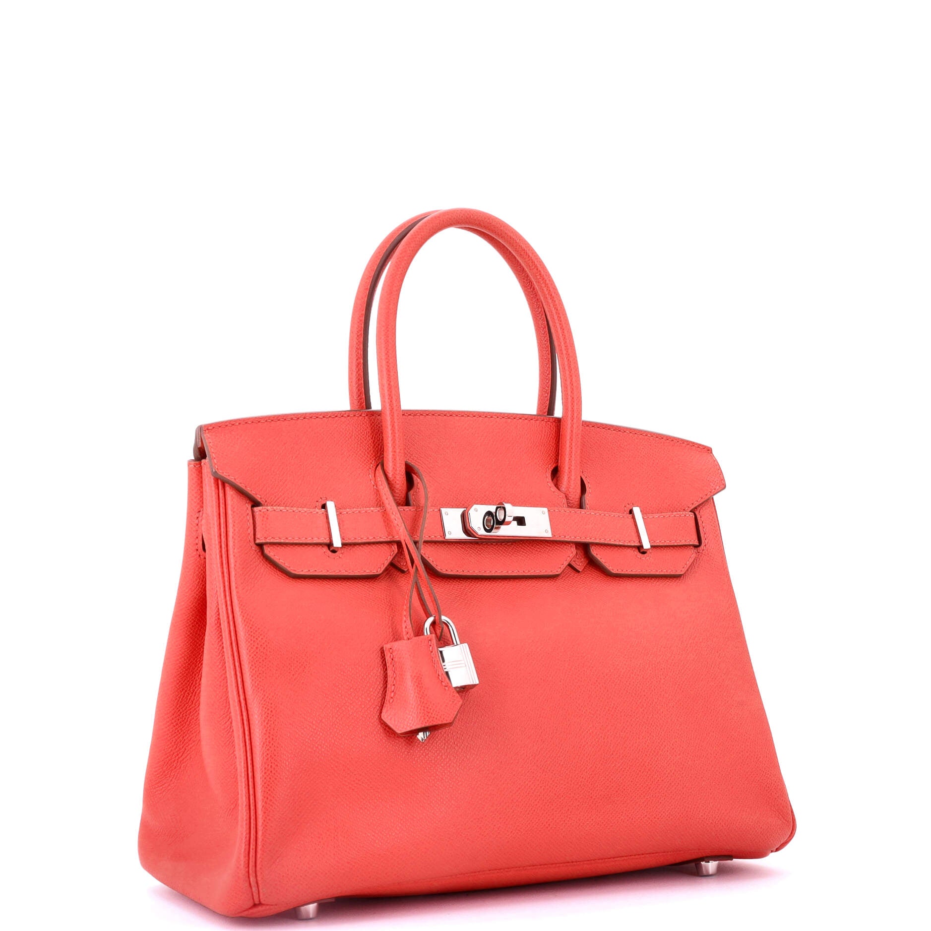 Birkin Handbag Rose Jaipur Epsom with Palladium Hardware 30