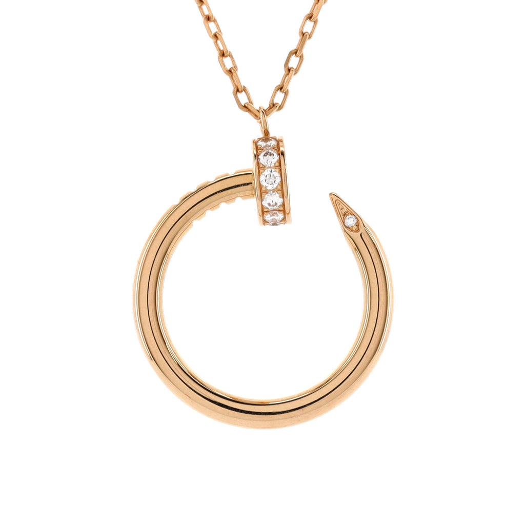 Juste un Clou Pendant Necklace 18K Rose Gold with Diamonds