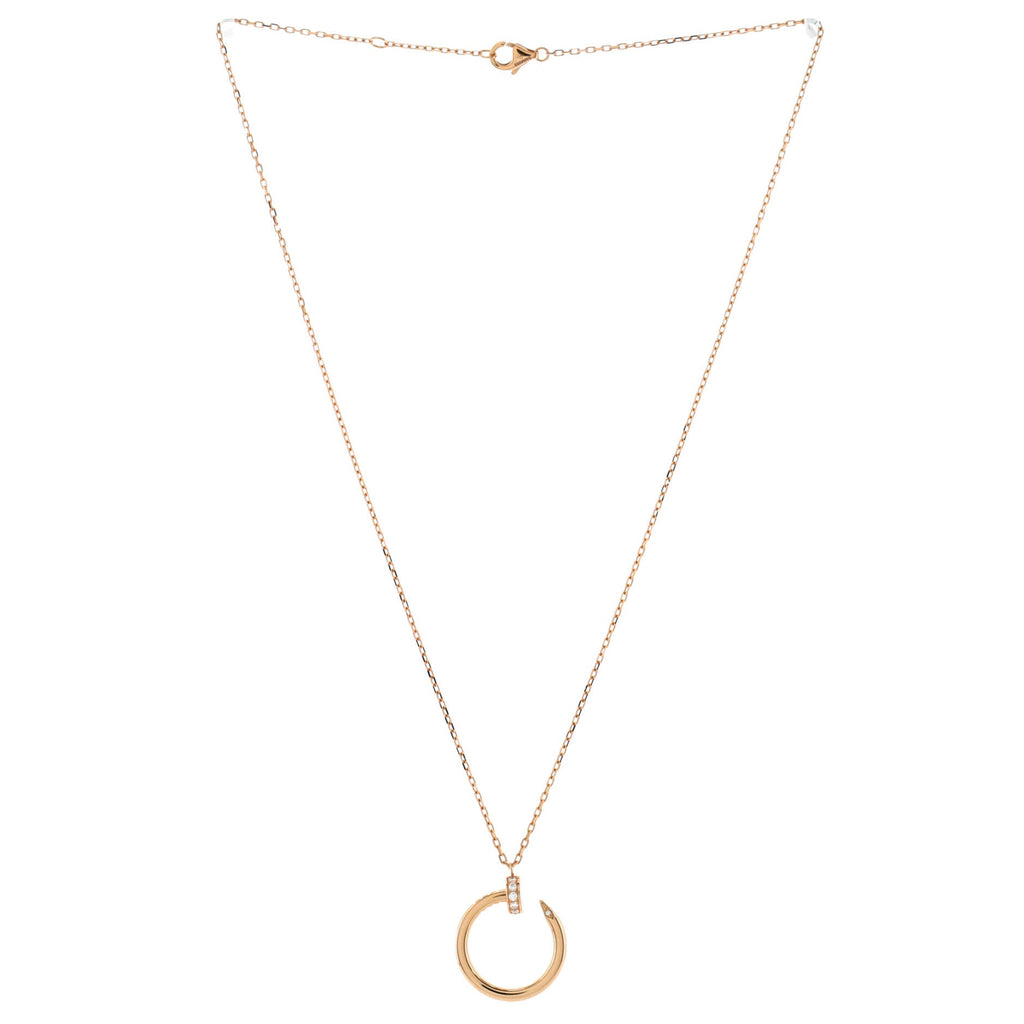 Juste un Clou Pendant Necklace 18K Rose Gold with Diamonds