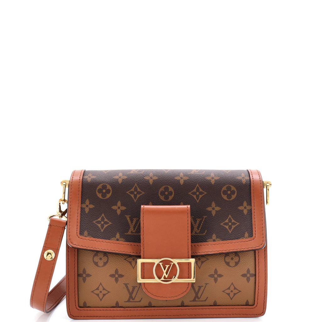 Dauphine Shoulder Bag Reverse Monogram Canvas MM