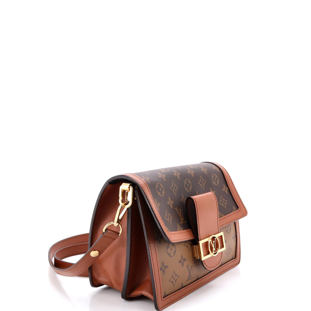 Dauphine Shoulder Bag Reverse Monogram Canvas MM