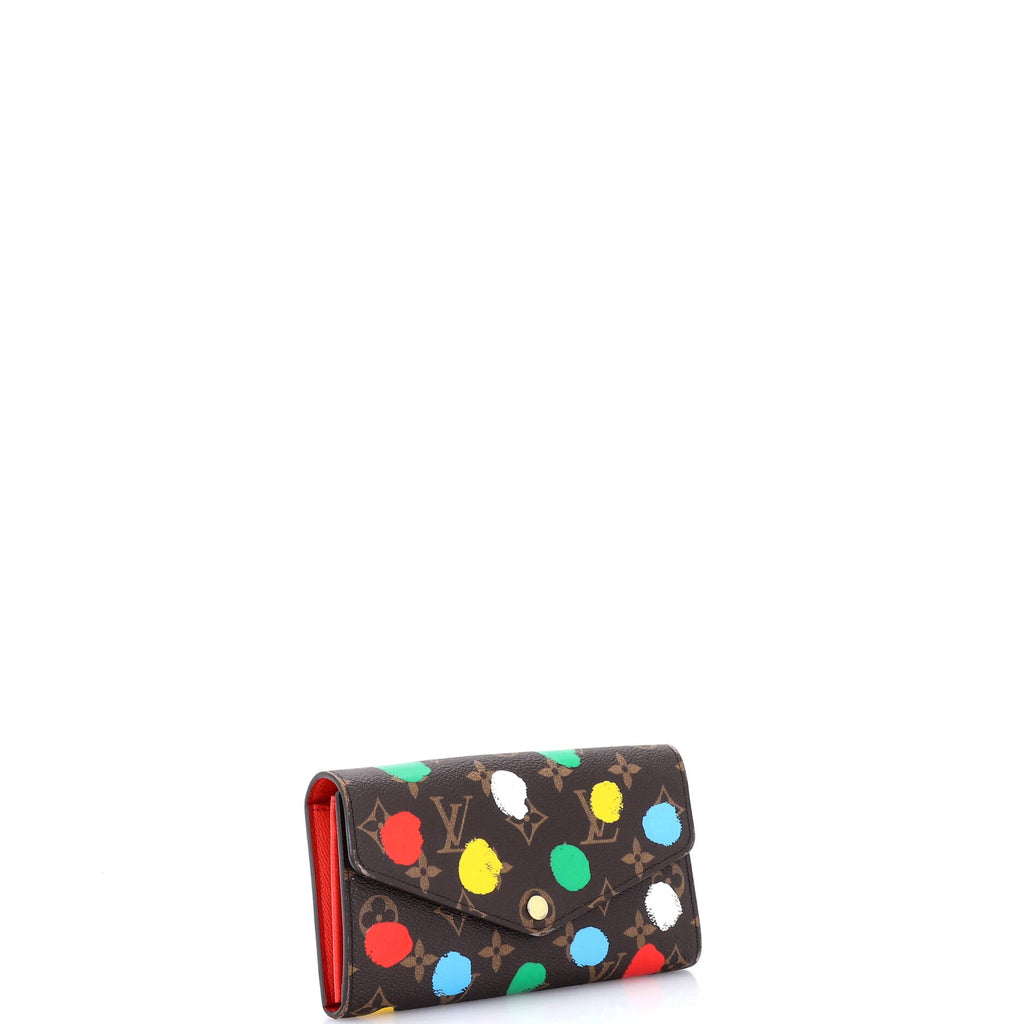 Sarah Wallet NM Yayoi Kusama Painted Dots Monogram Canvas