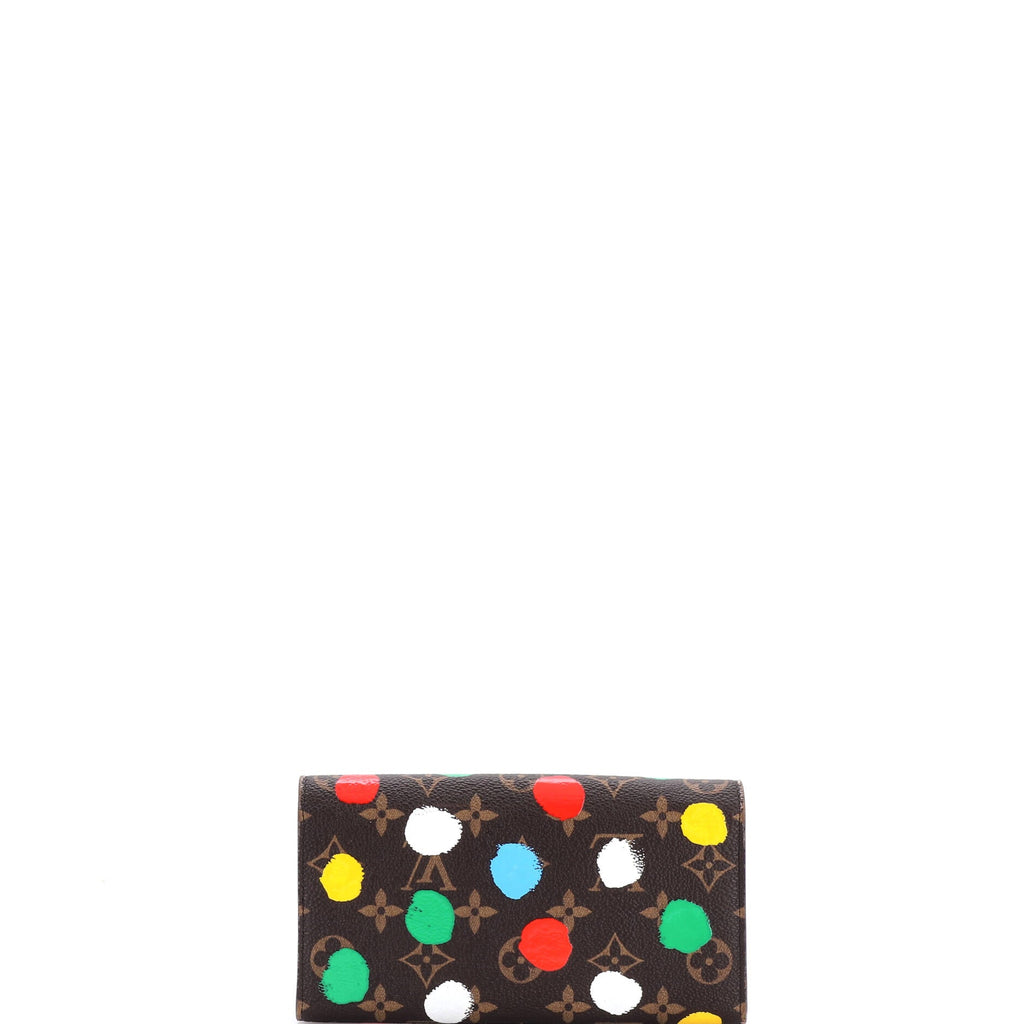 Sarah Wallet NM Yayoi Kusama Painted Dots Monogram Canvas