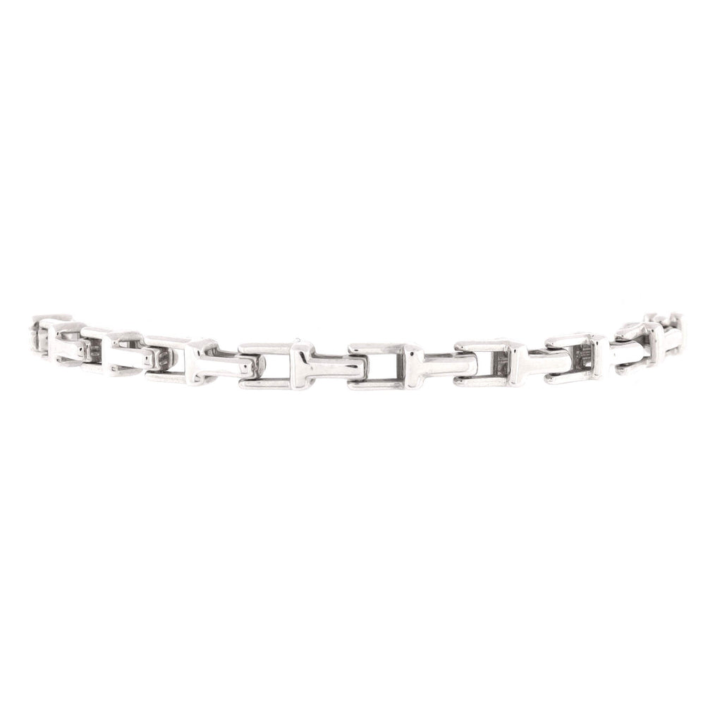 T Chain Bracelet Sterling Silver