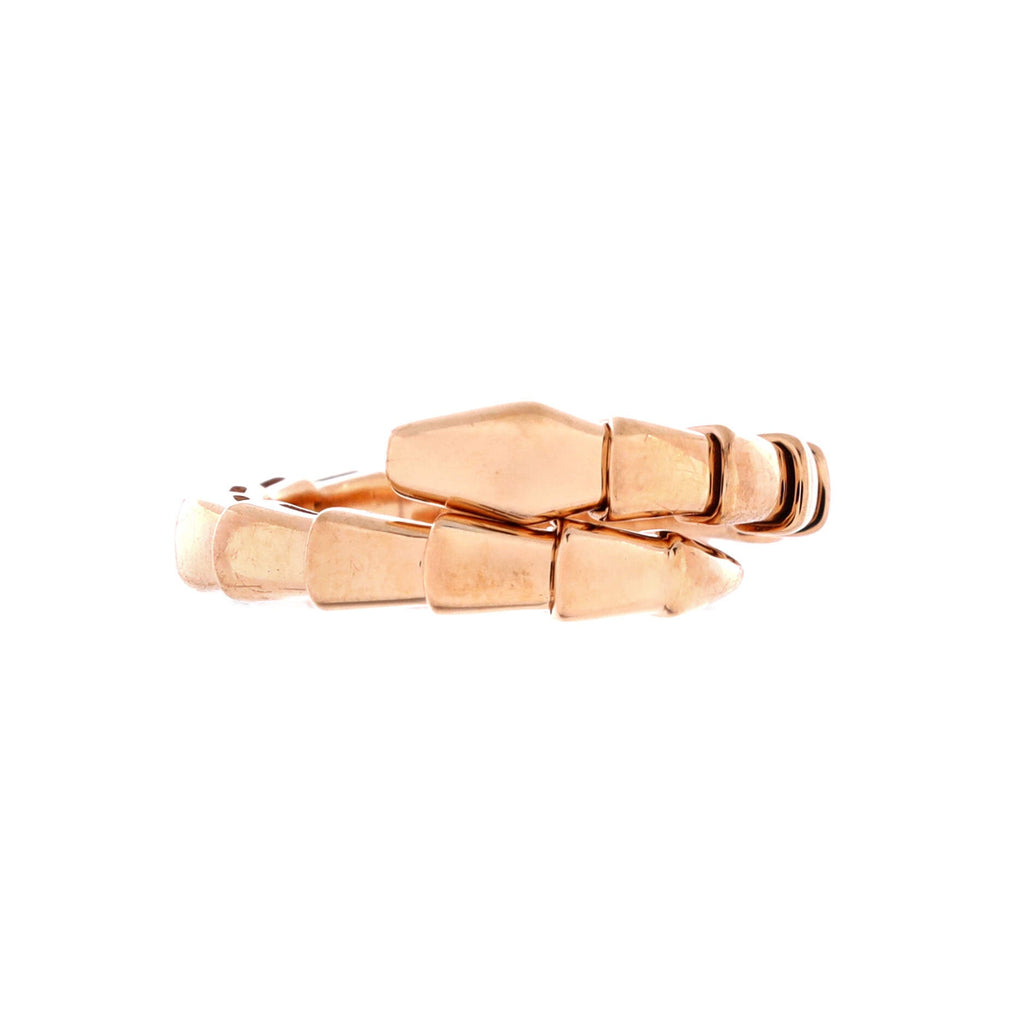 Serpenti Viper One-Coil Ring 18K Rose Gold