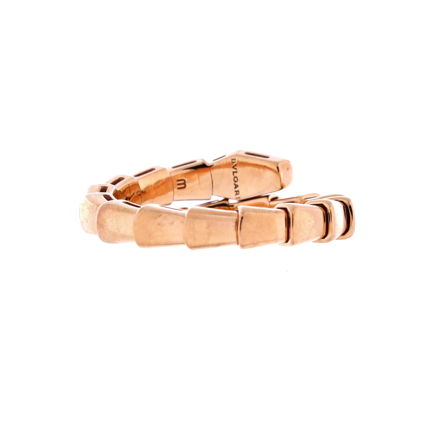 Serpenti Viper One-Coil Ring 18K Rose Gold