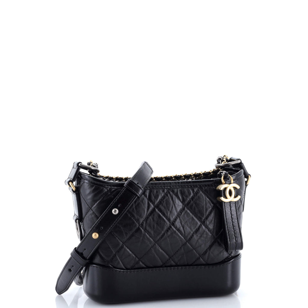 Gabrielle Hobo Quilted Aged Calfskin Small