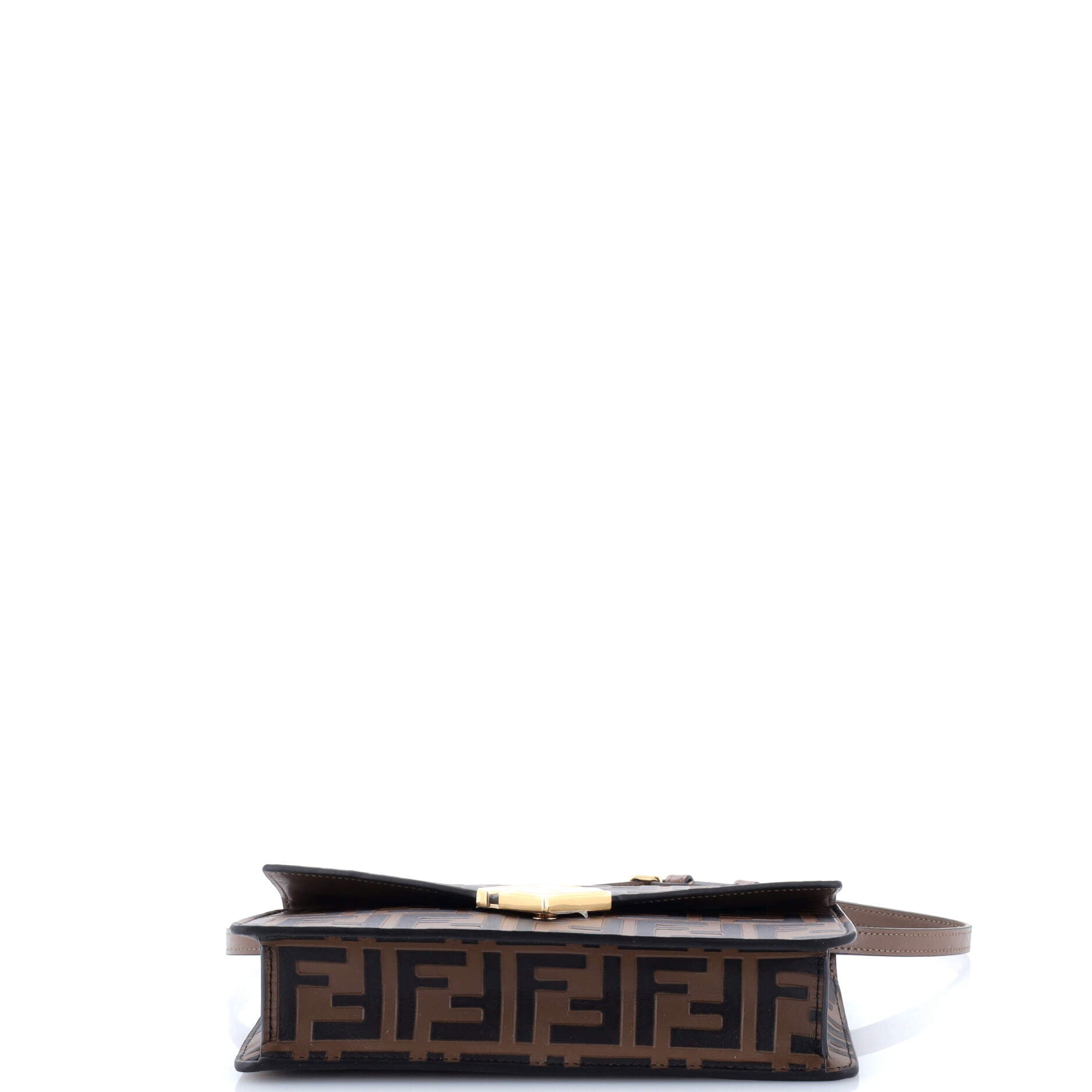 FF Diamonds Wallet on Chain FF Embossed Leather