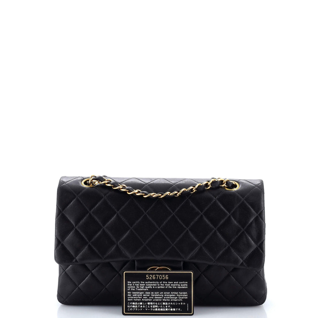 Vintage Classic Double Flap Bag Quilted Lambskin Medium