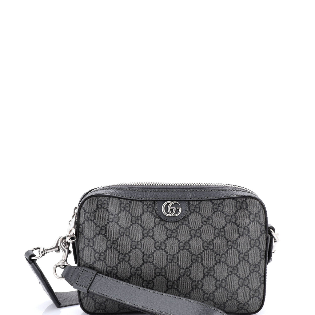 Ophidia Zip Wristlet Shoulder Bag GG Coated Canvas Small