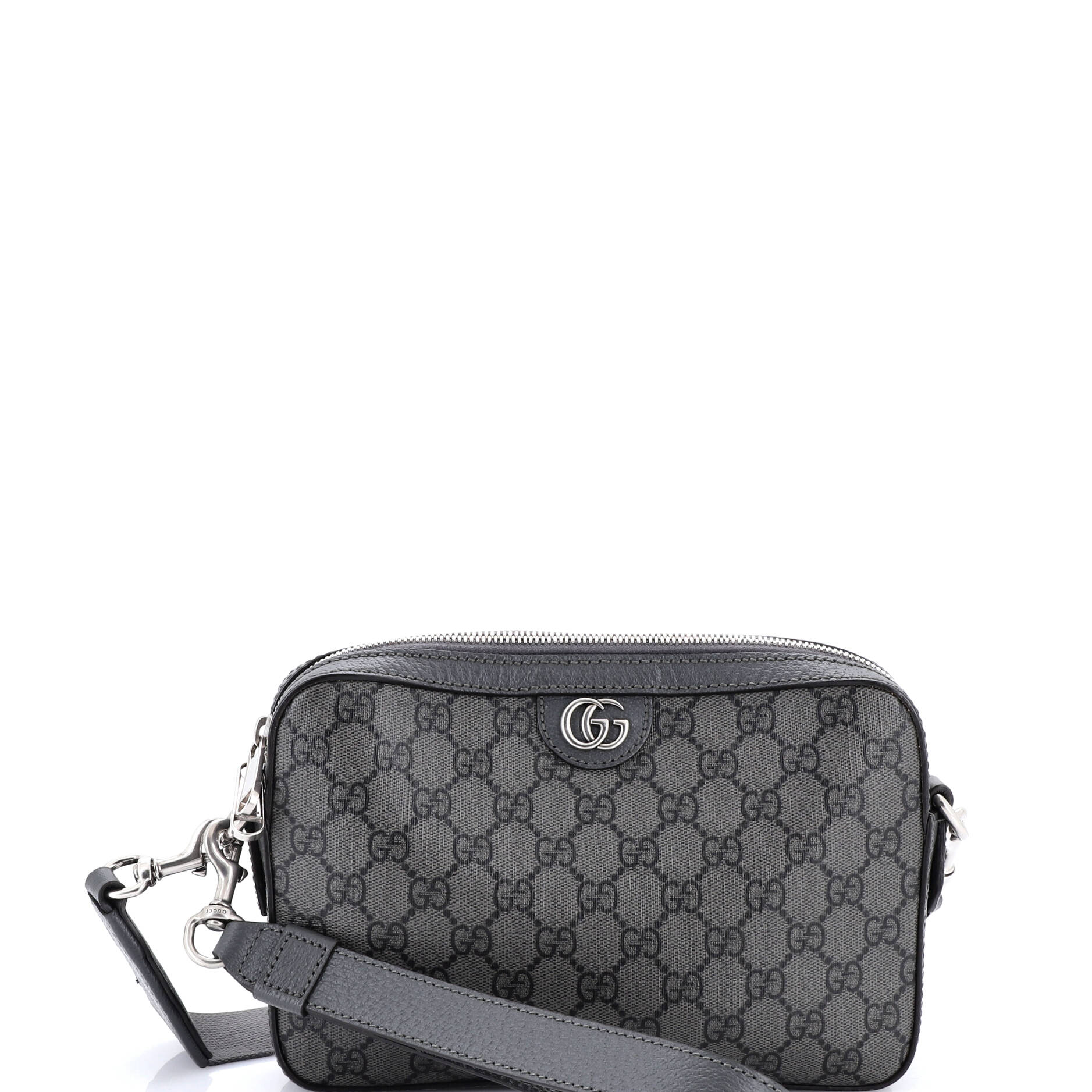 Ophidia Zip Wristlet Shoulder Bag GG Coated Canvas Small