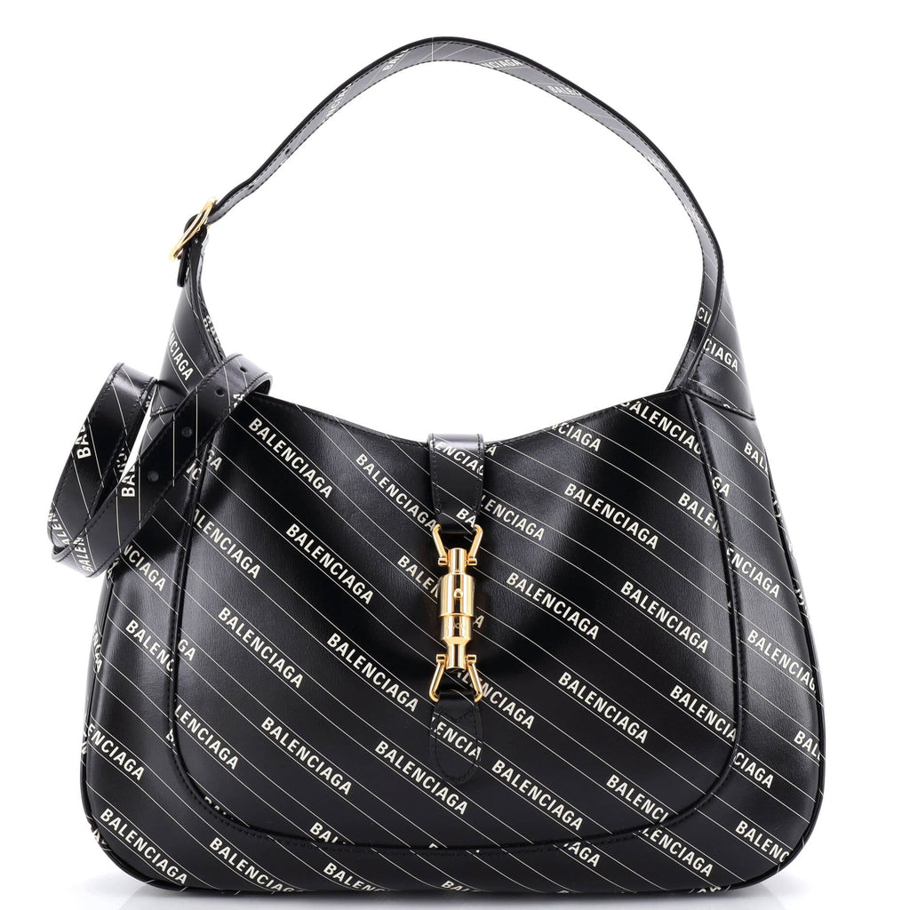 x Balenciaga The Hacker Project Jackie 1961 Hobo Printed Leather Medium