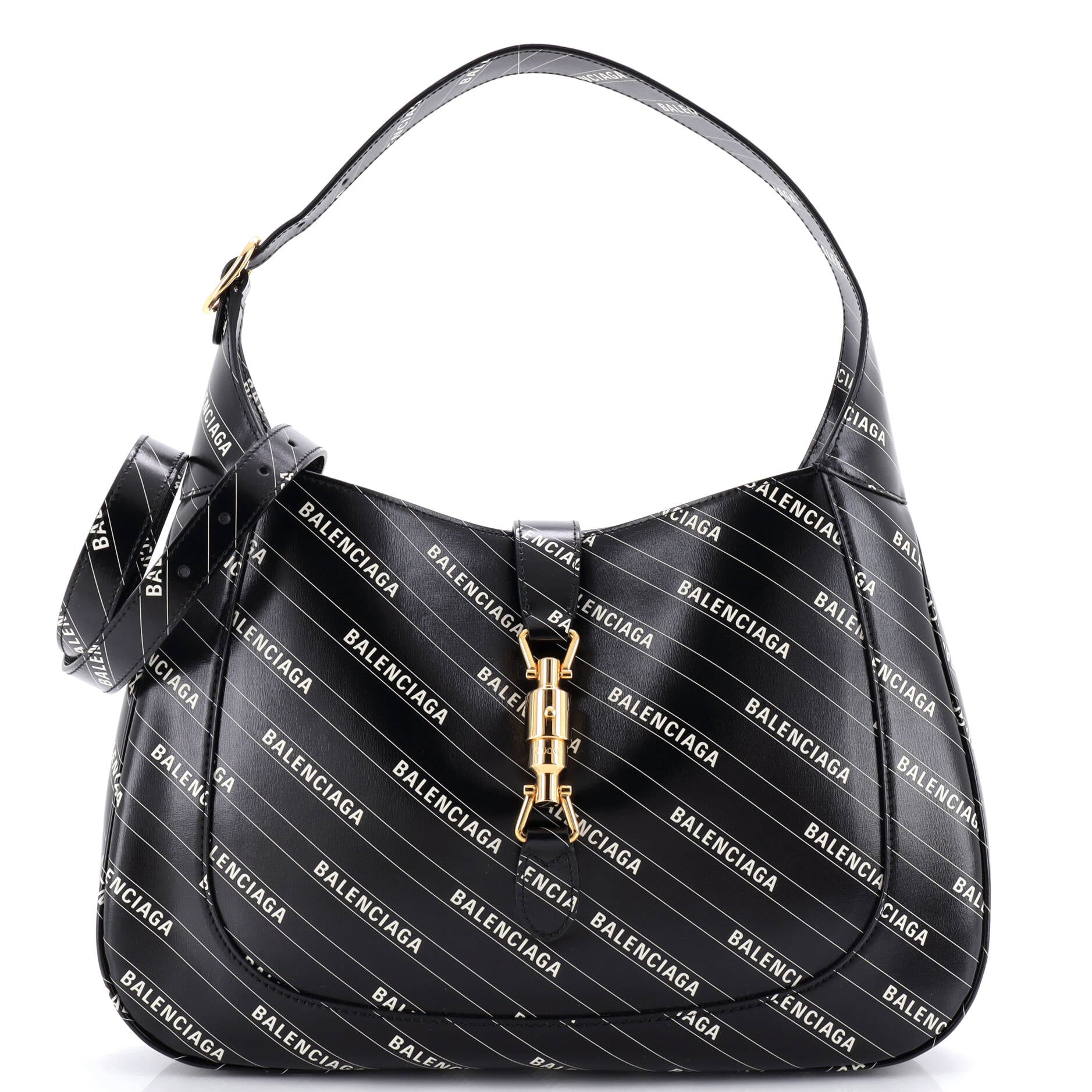 x Balenciaga The Hacker Project Jackie 1961 Hobo Printed Leather Medium
