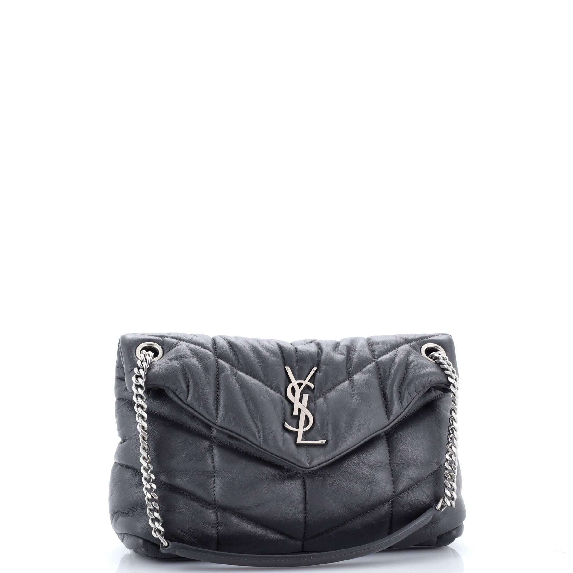 Loulou Puffer Shoulder Bag Quilted Leather Small