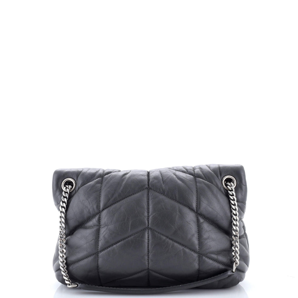 Loulou Puffer Shoulder Bag Quilted Leather Small