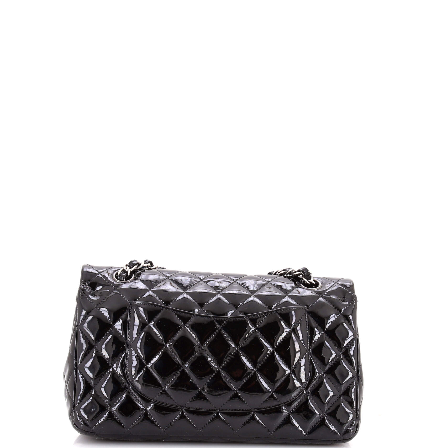 Classic Double Flap Bag Quilted Patent Medium