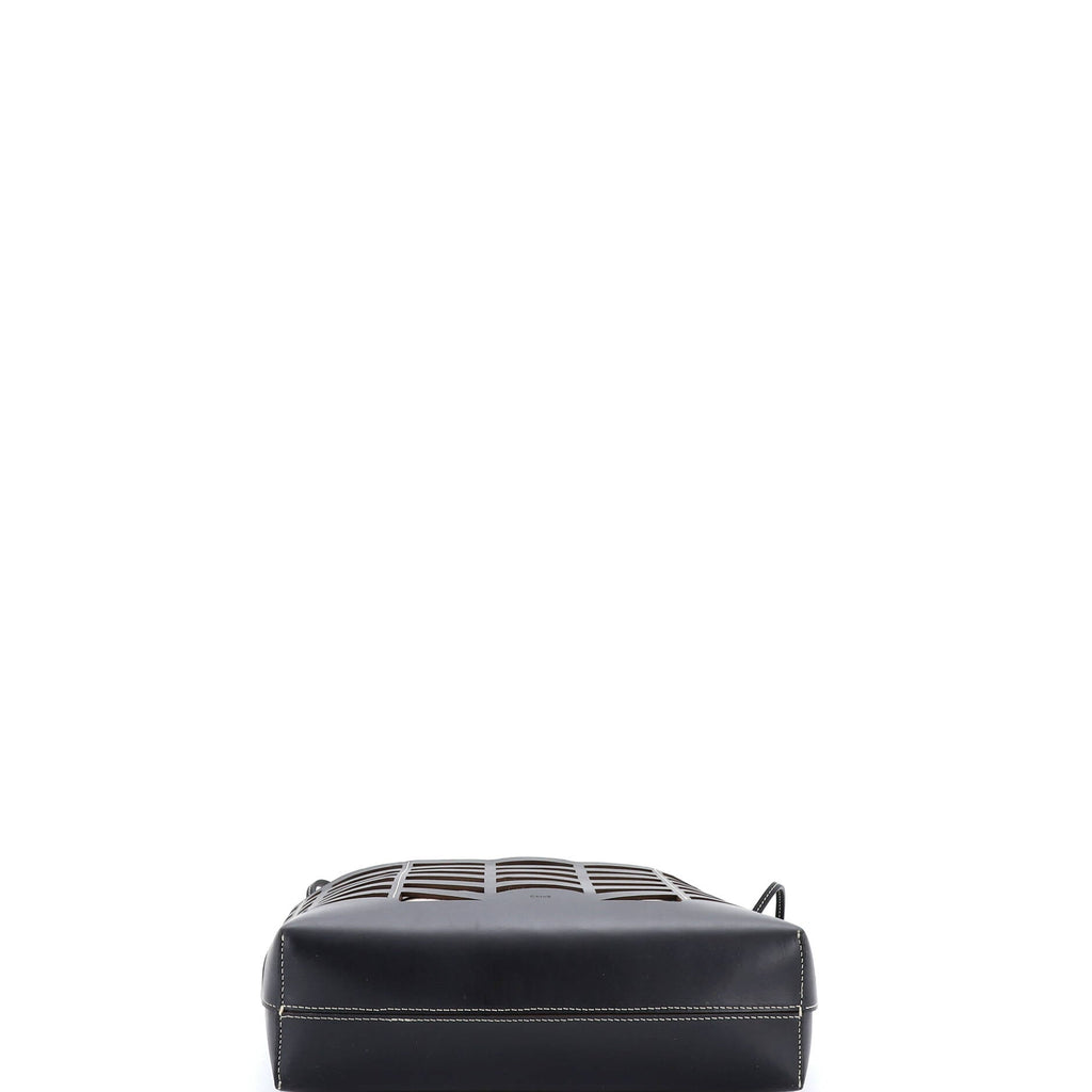Kayan Tote Laser Cut Leather and Canvas Small
