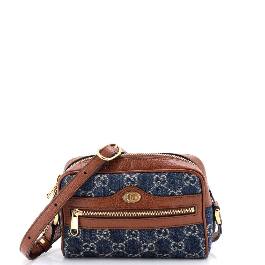 Ophidia Shoulder Bag GG Denim Mini