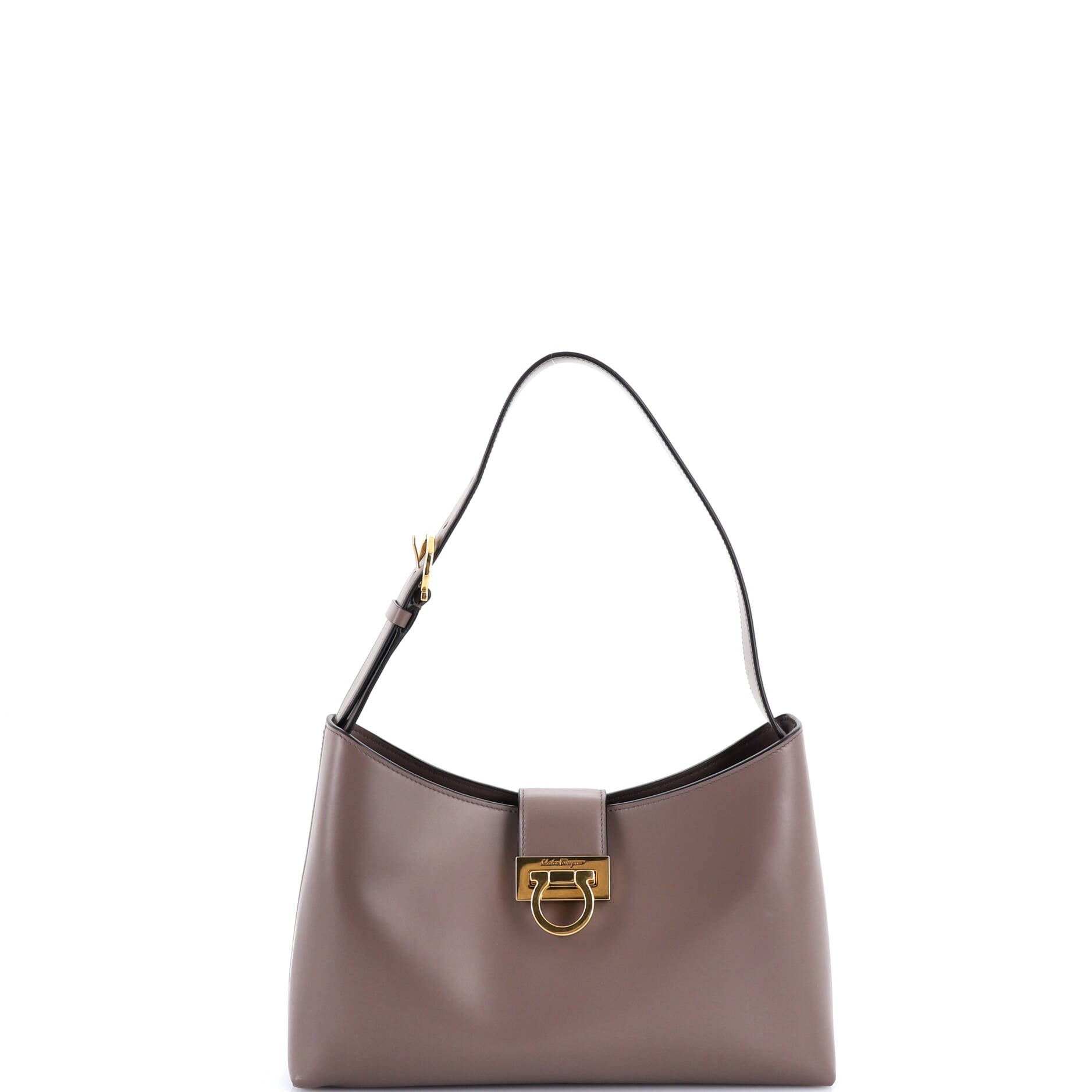Trifolio Shoulder Bag Leather East West
